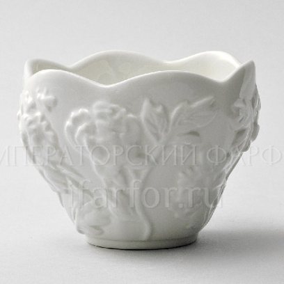 Мармеладница «Цветочный рельеф Ivory» Форма: Мармеладница. Фарфор. 90 x 80 мм.