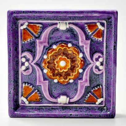 Изразец Цветок 2 сиреневый