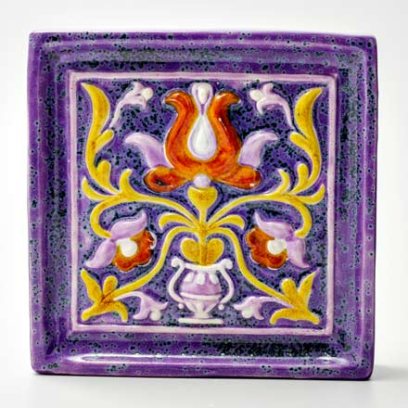 Изразец Букет 2 сиреневый