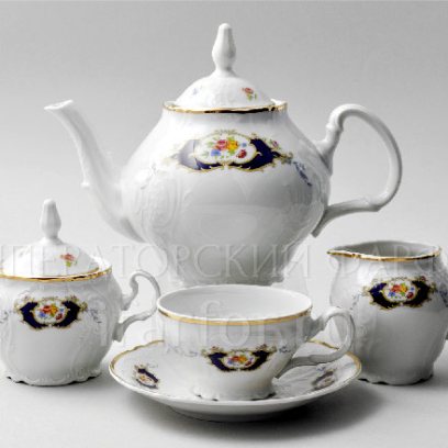 Сервиз чайный Бернадотт Синий глаз 6/17 Бернадотт