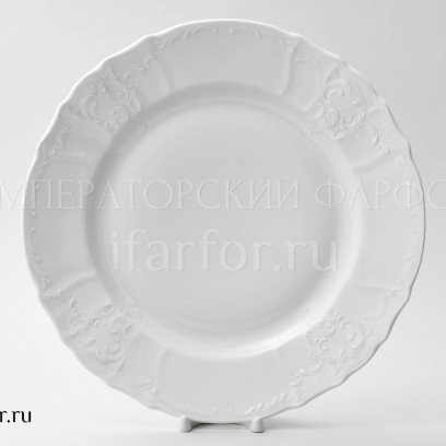 Блюдо круглое «Бернадотт Недекорированный» Форма: Бернадотт. Фарфор. 320 мм.