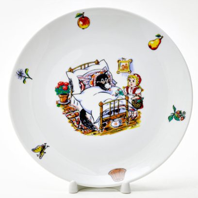 Тарелка мелкая Красная шапочка