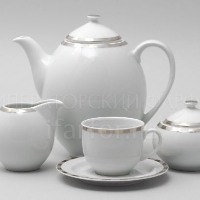 Сервиз кофейный Платиновые пластинки 6/17 Опал