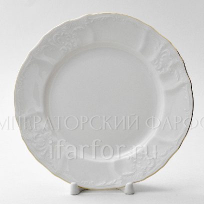 Тарелка десертная Бернадотт Белый узор
