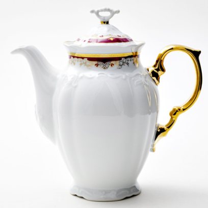 Кофейник Красная лилия Мария Луиза