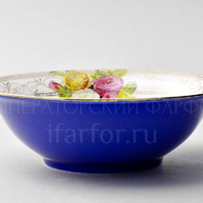 Салатник «Радуга Синий» Форма: Royal Classics. Фарфор. 180 мм.