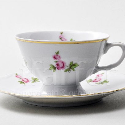 Чашка с блюдцем чайная Мейсенский букет 1/2 Repast