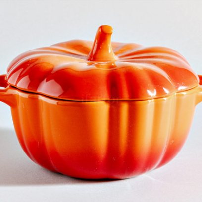 Форма для запекания с крышкой «Pumpkin оранжевая» Форма: Repast. Керамика