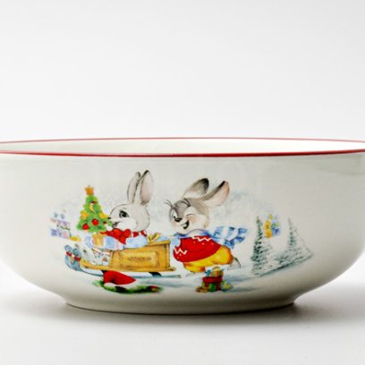 Миска «С Новым годом» Форма: Repast. Керамика. 165 x 60 мм.