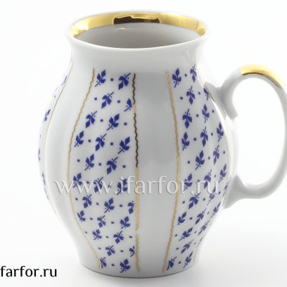 Сливочник «Ситец» Форма: Белый лебедь. Твердый фарфор. 500 мл.