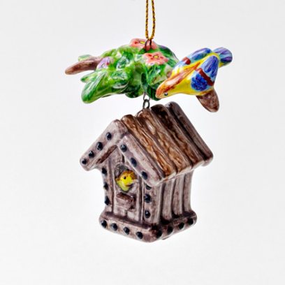 Елочная игрушка Скворечник