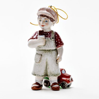 Елочная игрушка Мальчик с мороженым