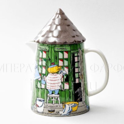 Кувшин с крышкой «Купальня» Форма: Arabia MOOMIN. Фарфор. 125 x 123 x 205 мм.