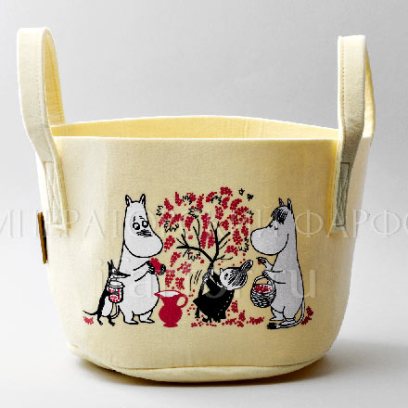 Корзина для хранения «Ягоды» Форма: Arabia MOOMIN. Текстиль, ПВХ