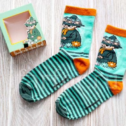 Носки женские «Снусмумрик» Форма: Arabia MOOMIN. Хлопок, полиамид, эластан