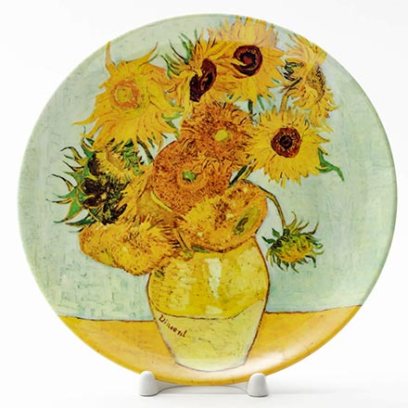 Декоративная тарелка Подсолнухи
