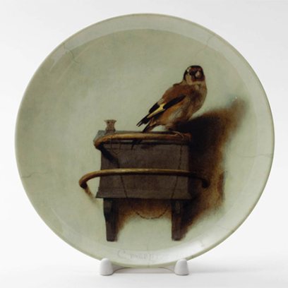 Декоративная тарелка Щегол