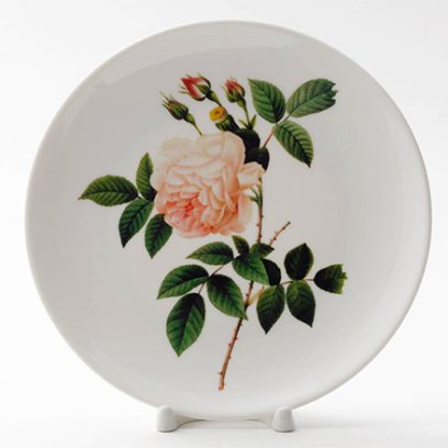 Декоративная тарелка Роза Прованс 5 стеблей