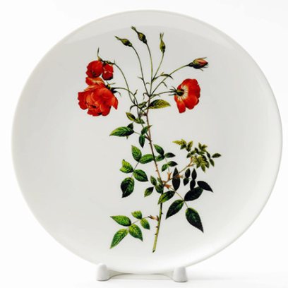 Декоративная тарелка Роза кустовая
