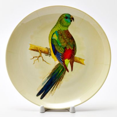 Декоративная тарелка Певчий попугай