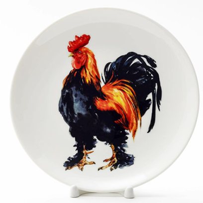 Декоративная тарелка Петух лохматый
