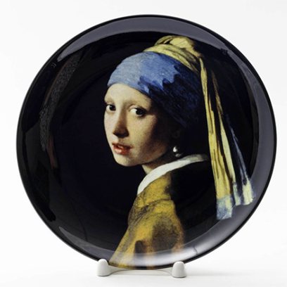 Декоративная тарелка Девушка с жемчужной сережкой