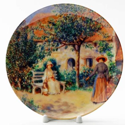 Декоративная тарелка Сад в Бретани