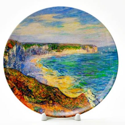 Декоративная тарелка Скалы у Фекана в Нормандии