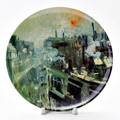 Декоративная тарелка Париж. Утро