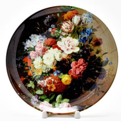 Декоративная тарелка Натюрморт с цветами 1