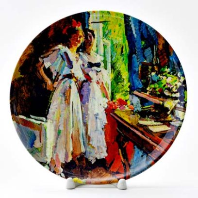 Декоративная тарелка У открытого окна