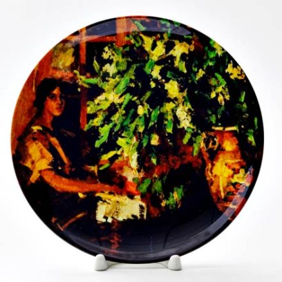 Декоративная тарелка Черемуха