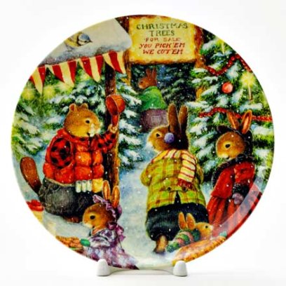 Декоративная тарелка Елочный базар