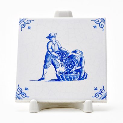 Изразец Голландский. Сборщики винограда