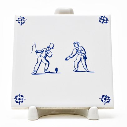 Изразец Голландский. Детские игры. Игра в волчок