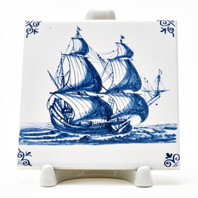 Изразец Голландский. Испанский галеон
