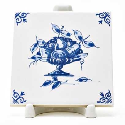 Изразец Голландский. Ваза с грушами