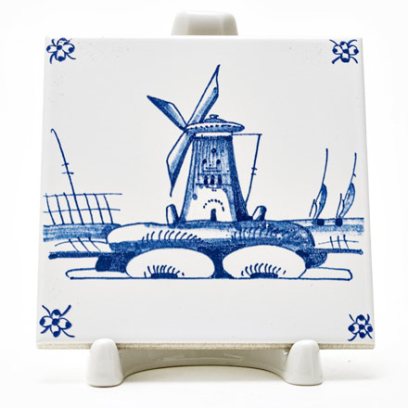 Изразец Голландский. Мельница 8