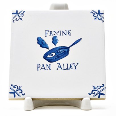 Изразец Голландский. Глазунья на сковородке