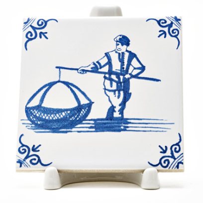 Изразец Голландский. Рыбак 2