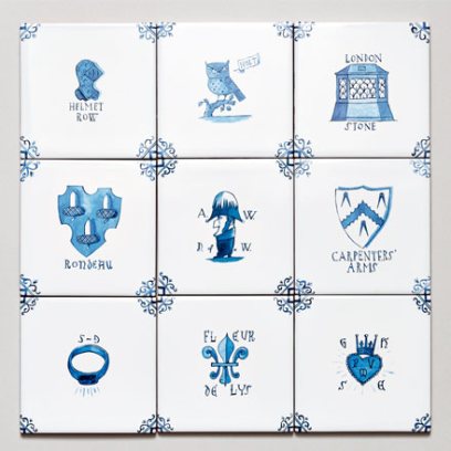 Набор изразцов Голландский. Символы