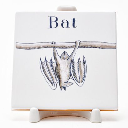 Изразец Голландский. Летучая мышь 3