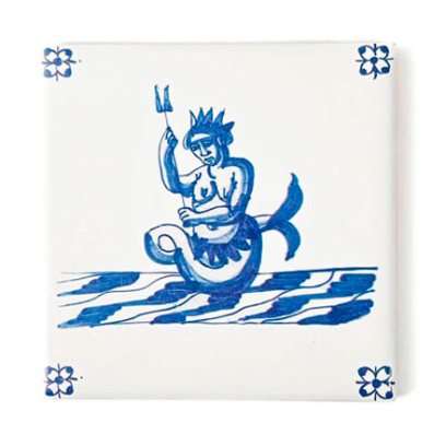 Изразец Голландский. Нептун