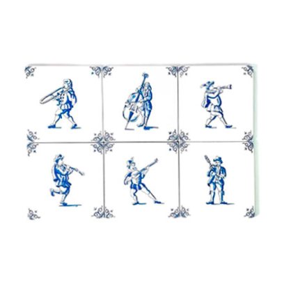 Набор изразцов Голландский. Музыканты 3