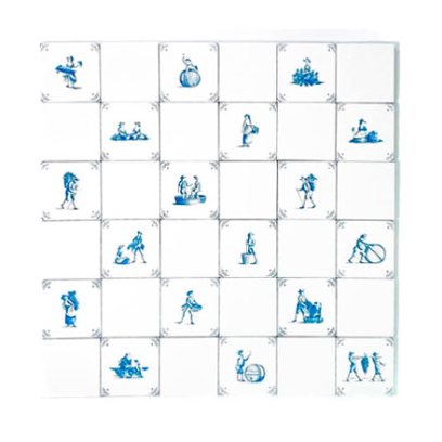 Набор изразцов Голландский. Виноделы