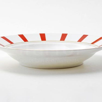 Тарелка глубокая Алиса красный 3