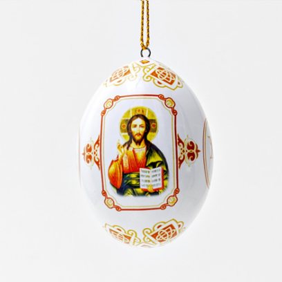 Яйцо пасхальное «С деколью» Форма: Яйцо малое. Майолика. 45 x 60 мм.