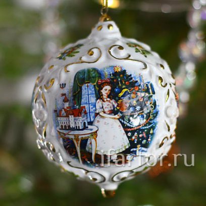 Елочная игрушка Шар Щелкунчик