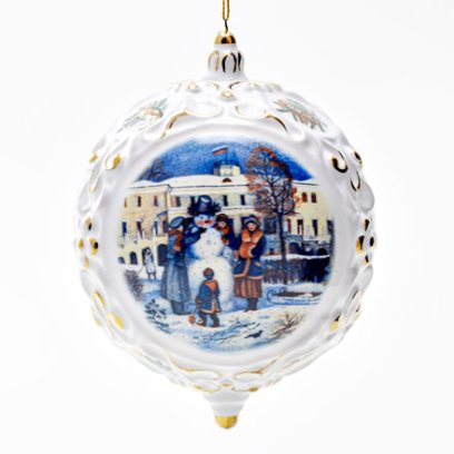 Елочная игрушка «Шар средний»