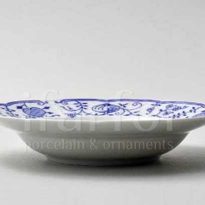 Тарелка глубокая Луковичный узор. Синий лук